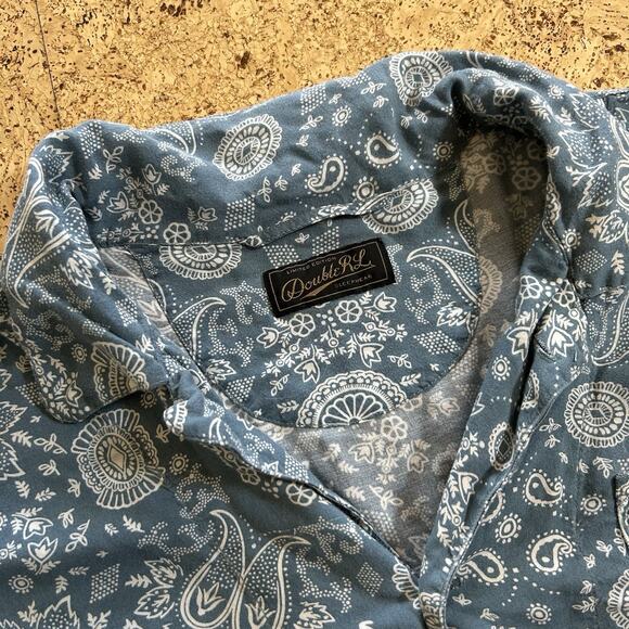 RRL Ralph Lauren Limited Edition Paisley Print Pajamas Sleep Set Shirt Pants OS - Picture 3 of 9